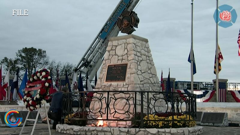 Flags for the fallen: Senators begin weekend of remembrance for firefighters lost in duty