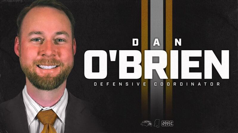 University of Southern Mississippi safeties coach Dan O'Brien officially was named Thursday as...
