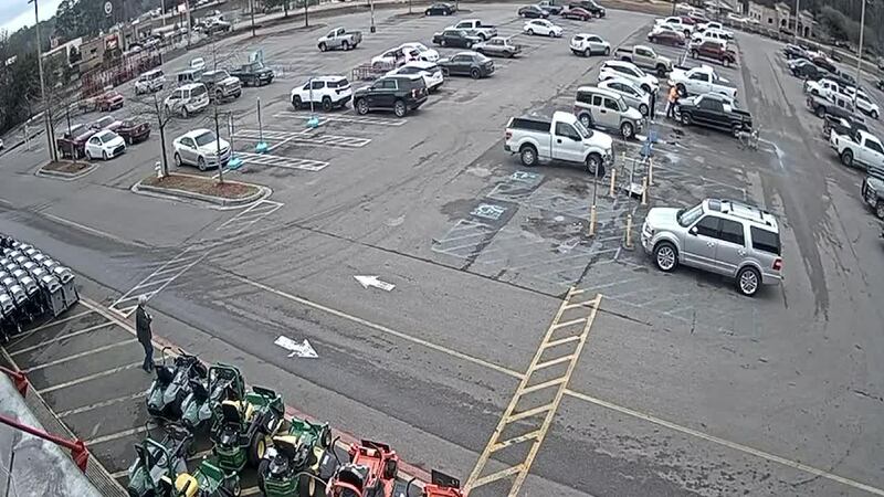 Photo from video taken at Lowe’s Home Improvement Center in Laurel
