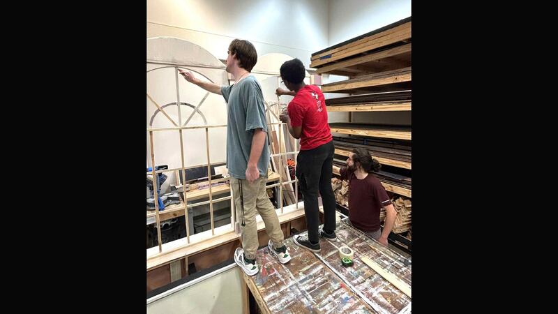 William Carey University theatre students Joshua Luther and Corey Trotter of Hattiesburg, and...
