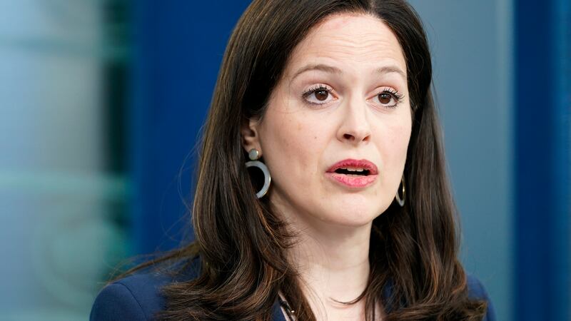 FILE - Anne Neuberger, Deputy National Security Advisor for Cyber and Emerging Technology,...