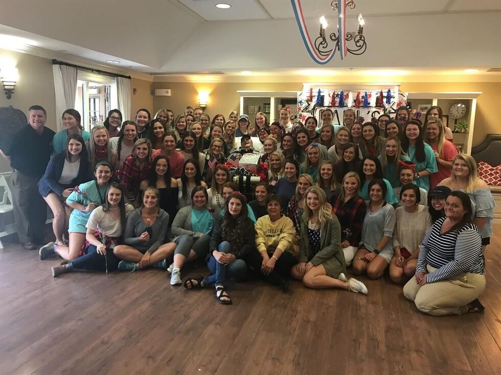 The ladies of Phi Mu Sorority on the University of Southern Miss campus hosted a dance for...