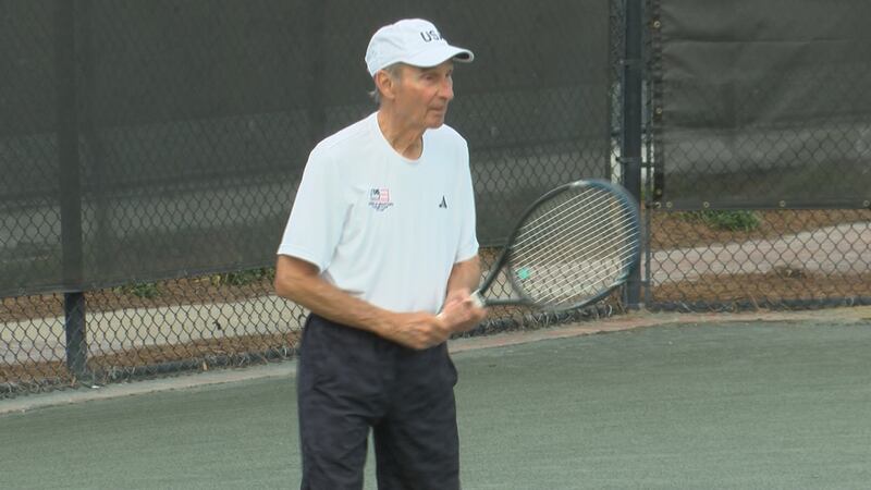 Albert Lyle competed in Spain in the International Tennis Federation Super-Seniors World Team...