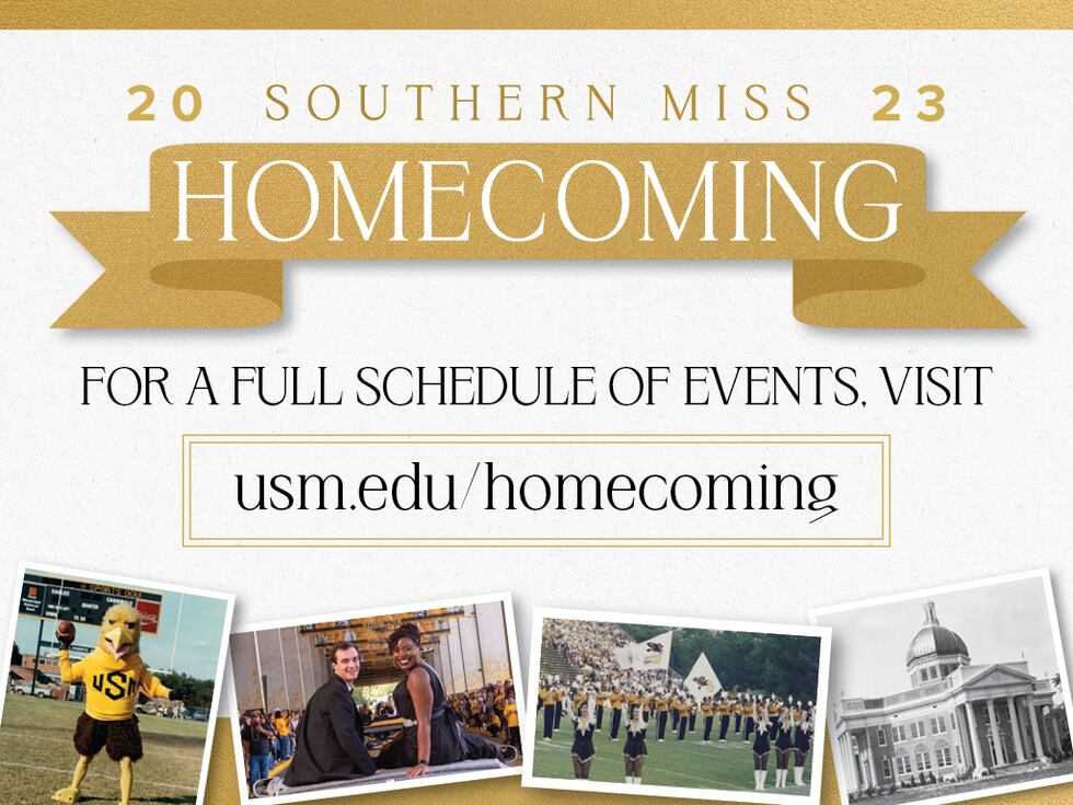 2023 Southern Miss Homecoming events will run from October 2-7.