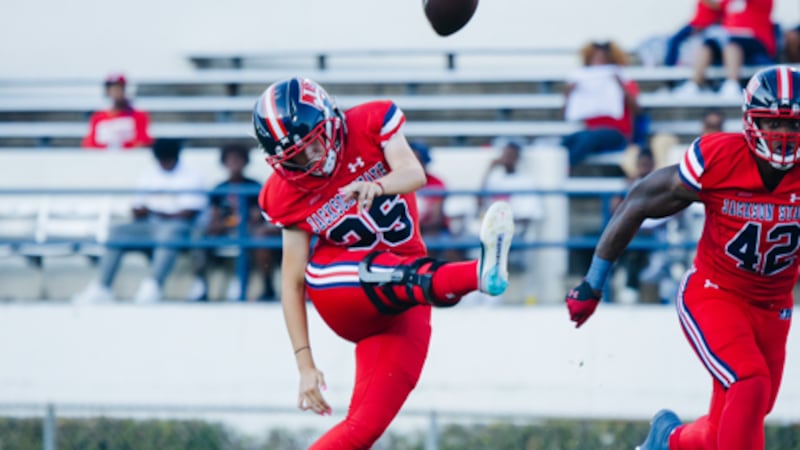 Jackson State kicker becomes first woman to play for the Tigers in program history (CREDIT:...