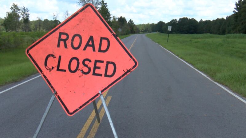 A part of Old Highway 49 in Covington County was closed Tuesday while a culvert was replaced.